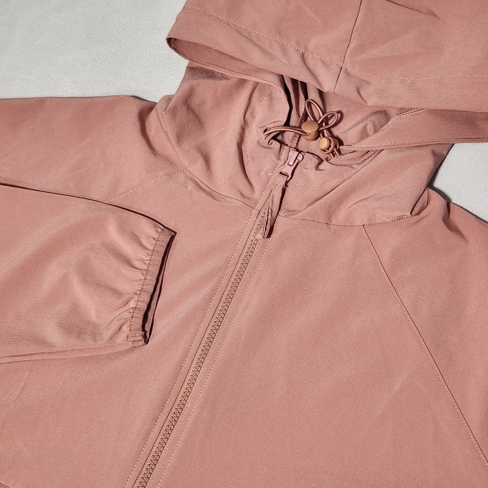 BearPaw Outdoors Womens Half 1/2‎ Zip Ripstop Windbreaker Jacket Pink packable M